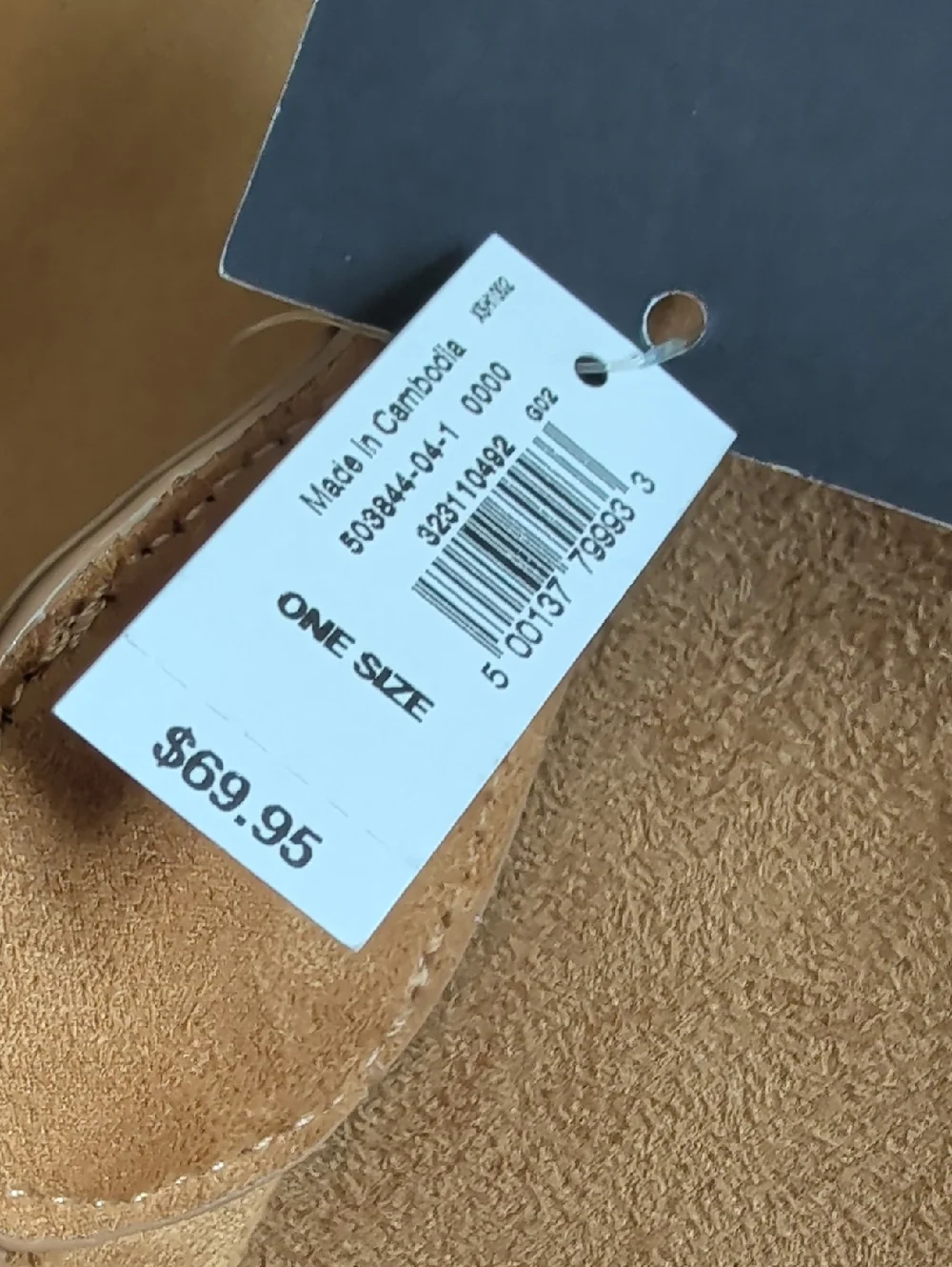 GAP Tan Suede-Look Shoulder Hobo Bag - Picture 3 of 7